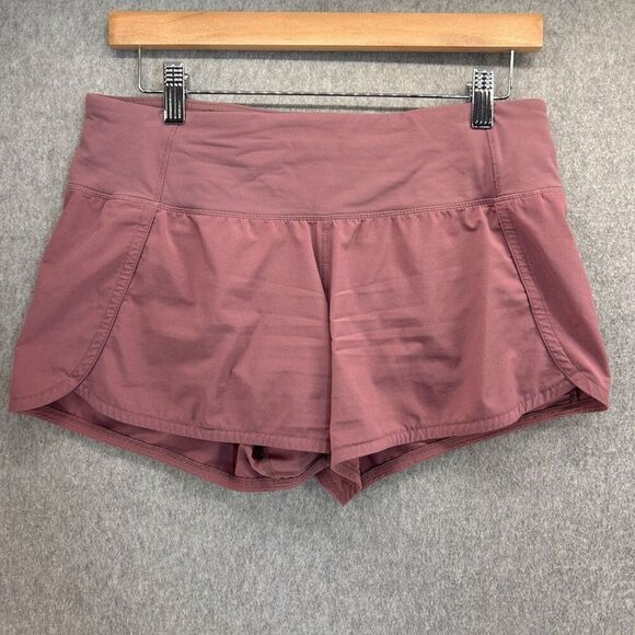 Lululemon Athletica Size 6 Run Times Shorts II 4" Figue Dusty Pink Mauve Workout - Picture 1 of 10